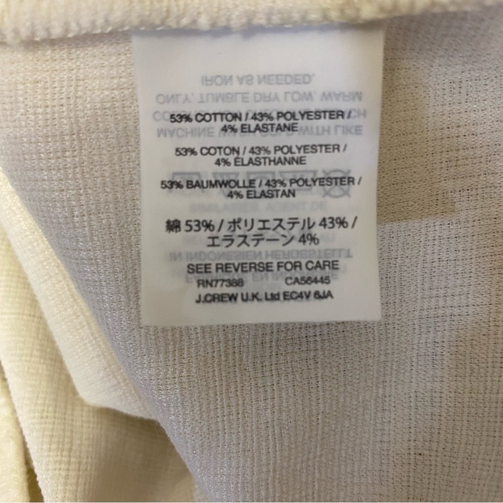 Madewell Apron Cross-Back Tank Top in Ivory Bleached Linen Fit S-M - Picture 13 of 14